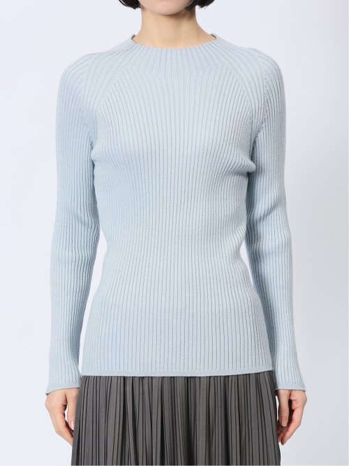 ラメリブニット ハイネックプルオーバー