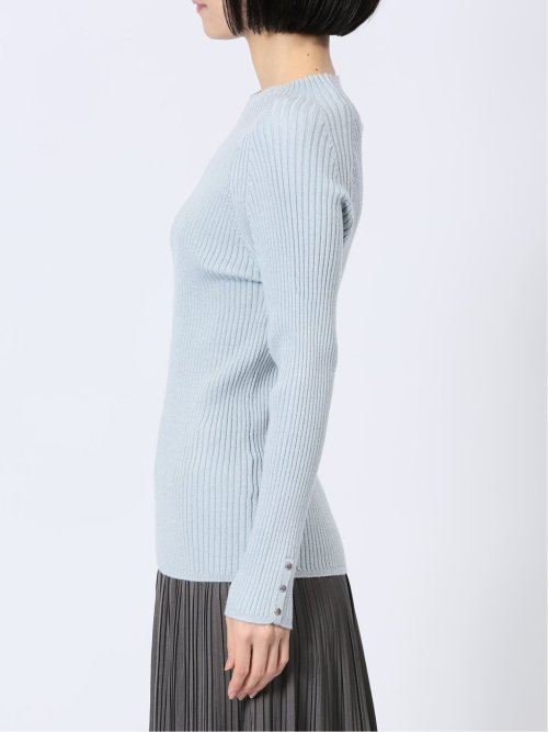 ラメリブニット ハイネックプルオーバー