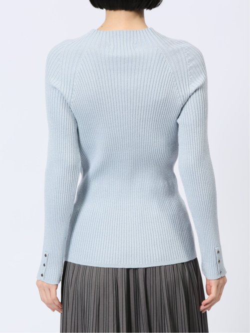 ラメリブニット ハイネックプルオーバー