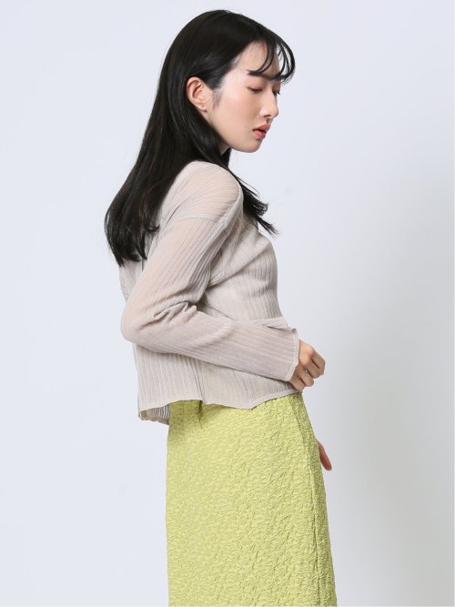 ハンチ/HUNCH 2WAY ラメシアーカーディガン