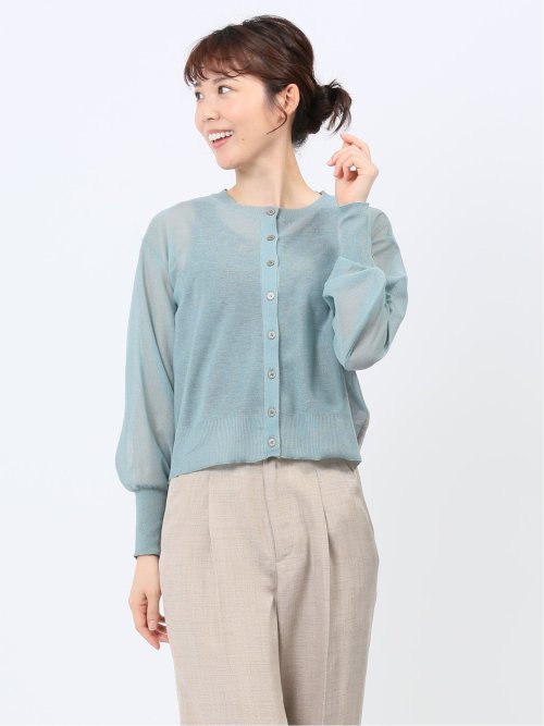 ハンチ/HUNCH ドッキング シアー カーディガン