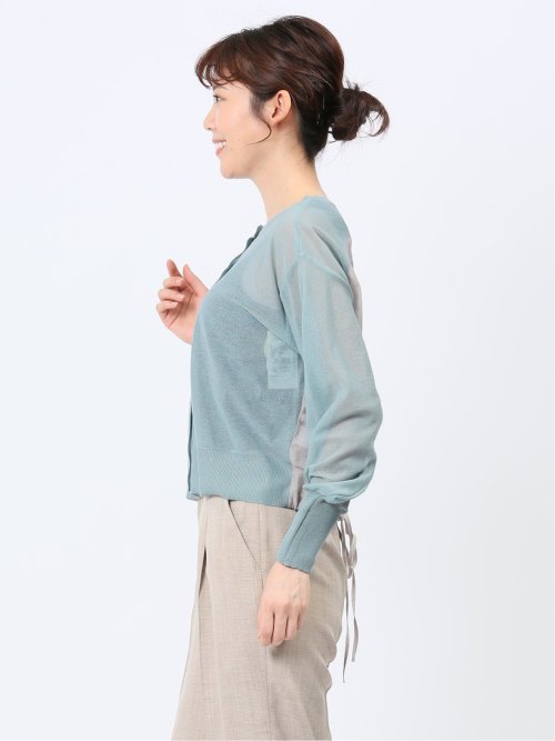 ハンチ/HUNCH ドッキング シアー カーディガン