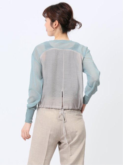 ハンチ/HUNCH ドッキング シアー カーディガン