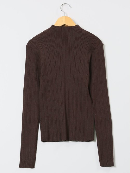 ハンチ/HUNCH やわもちヤーン ハイネック ランダムリブニット