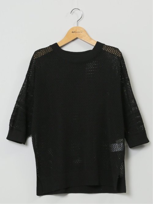 ハンチ/HUNCH 麻タッチ クロシェ風ニット