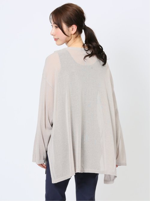 ハンチ/HUNCH 無地 オーバーサイズ シアーニット