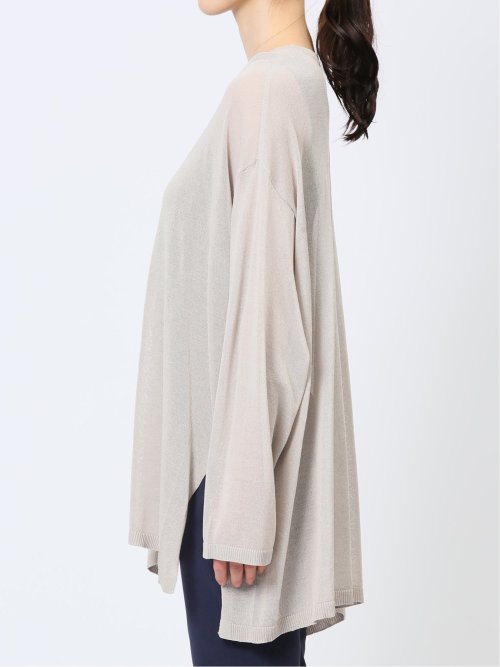 ハンチ/HUNCH 無地 オーバーサイズ シアーニット