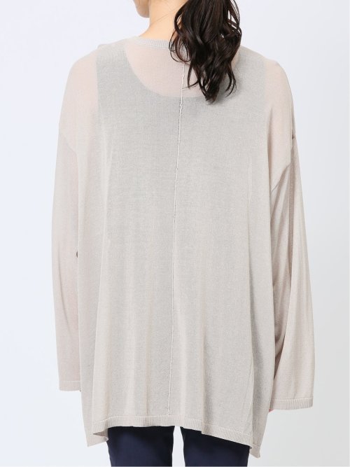 ハンチ/HUNCH 無地 オーバーサイズ シアーニット