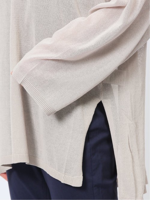 ハンチ/HUNCH 無地 オーバーサイズ シアーニット