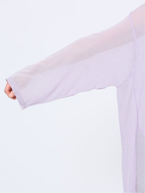 ハンチ/HUNCH 無地 オーバーサイズ シアーニット