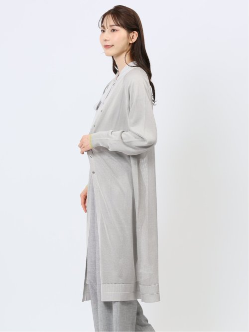 ハンチ/HUNCH ラメシアー ロングカーディガン