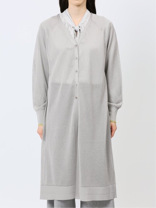 ハンチ/HUNCH ラメシアー ロングカーディガン