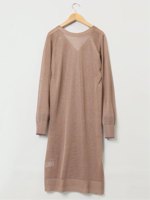 ハンチ/HUNCH ラメシアー ロングカーディガン