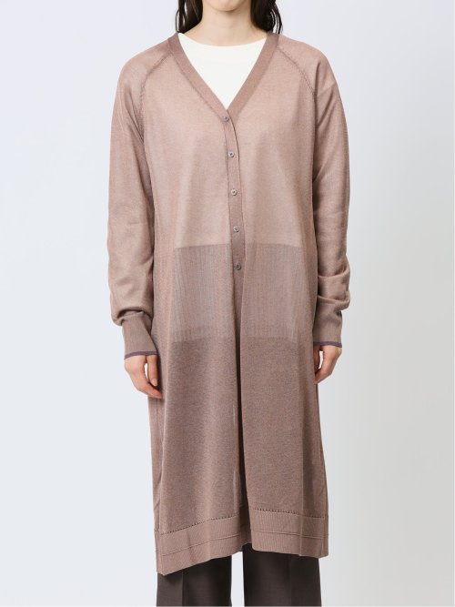 ハンチ/HUNCH ラメシアー ロングカーディガン