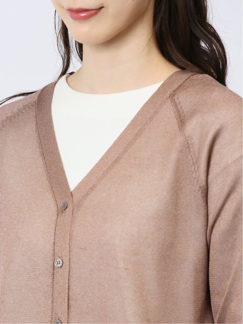 ハンチ/HUNCH ラメシアー ロングカーディガン