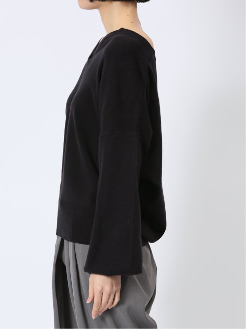 ハンチ/HUNCH やわもちヤーン キーネックニット