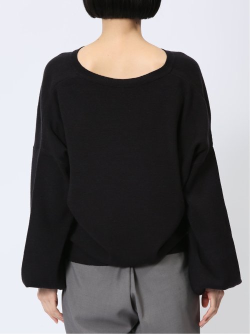 ハンチ/HUNCH やわもちヤーン キーネックニット