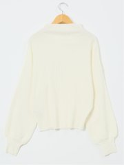 マーブルワルツ/MARBLE WALTS ウォッシャブル ボトルネック リブニット