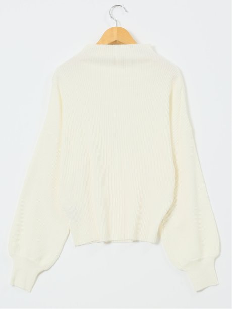 マーブルワルツ/MARBLE WALTS ウォッシャブル ボトルネック リブニット