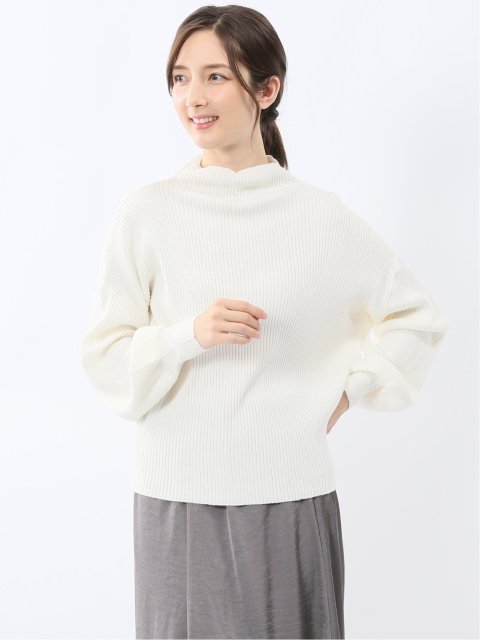 マーブルワルツ/MARBLE WALTS ウォッシャブル ボトルネック リブニット