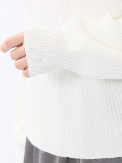 マーブルワルツ/MARBLE WALTS ウォッシャブル ボトルネック リブニット