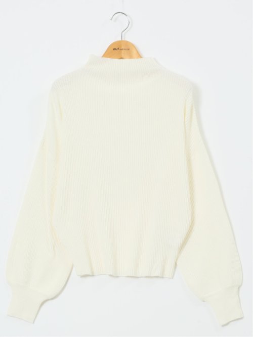 マーブルワルツ/MARBLE WALTS ウォッシャブル ボトルネック リブニット