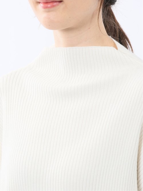 マーブルワルツ/MARBLE WALTS ウォッシャブル ボトルネック リブニット