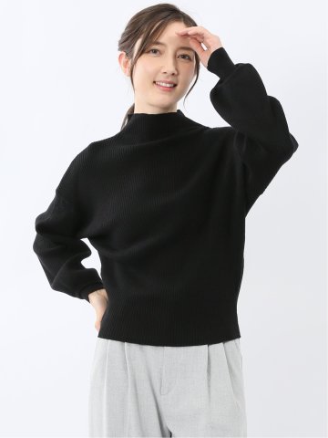 マーブルワルツ/MARBLE WALTS ウォッシャブル ボトルネック リブニット