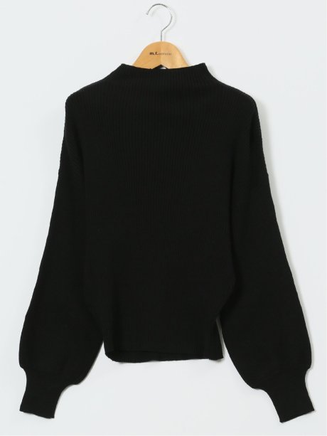 マーブルワルツ/MARBLE WALTS ウォッシャブル ボトルネック リブニット