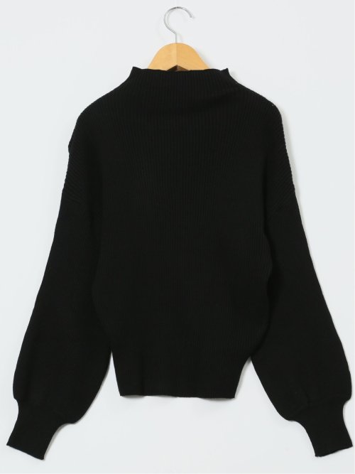 マーブルワルツ/MARBLE WALTS ウォッシャブル ボトルネック リブニット