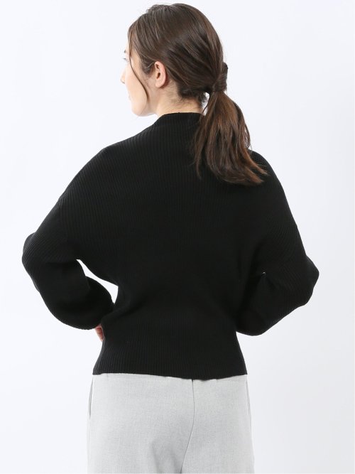 マーブルワルツ/MARBLE WALTS ウォッシャブル ボトルネック リブニット