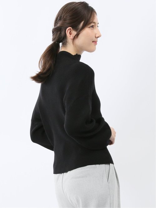 マーブルワルツ/MARBLE WALTS ウォッシャブル ボトルネック リブニット