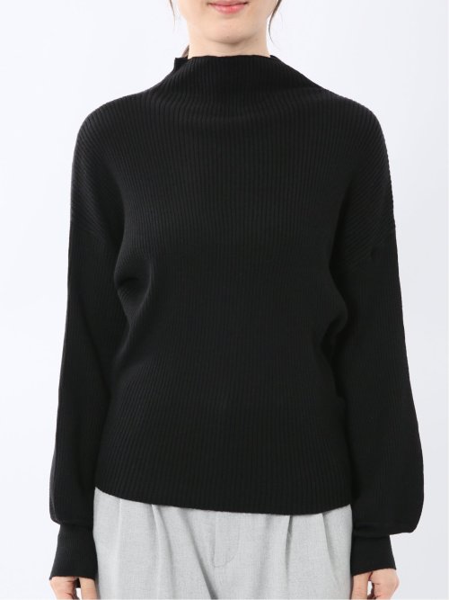 マーブルワルツ/MARBLE WALTS ウォッシャブル ボトルネック リブニット