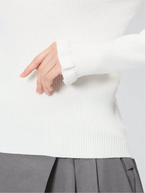 マーブルワルツ/MARBLE WALTS フリルネック リブニットプルオーバー