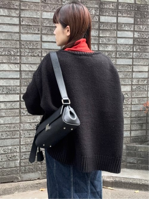 ドロー/DRAW ハンドウォッシャブル ウール混 ビックシルエット ニット