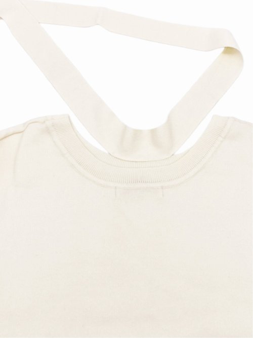 ドロー/DRAW チョーカー風リボン クルーニット