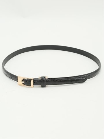 リザード型押し ナローベルト