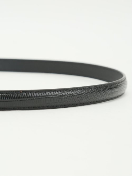 リザード型押し ナローベルト