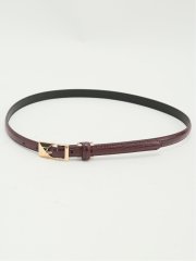 リザード型押し ナローベルト