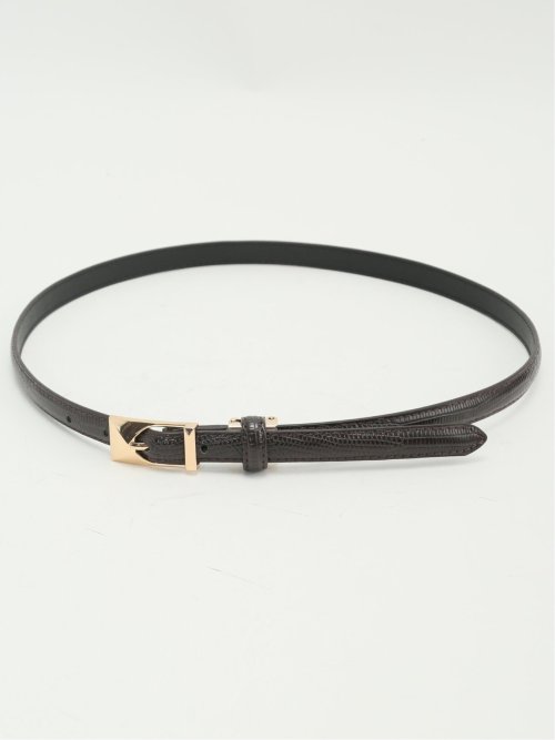 リザード型押し ナローベルト