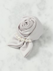 サテンパールローズ コサージュ