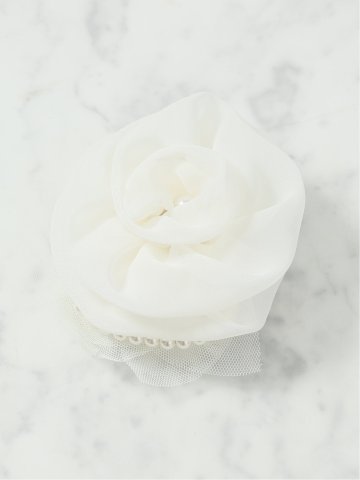 シフォンパールローズ コサージュ