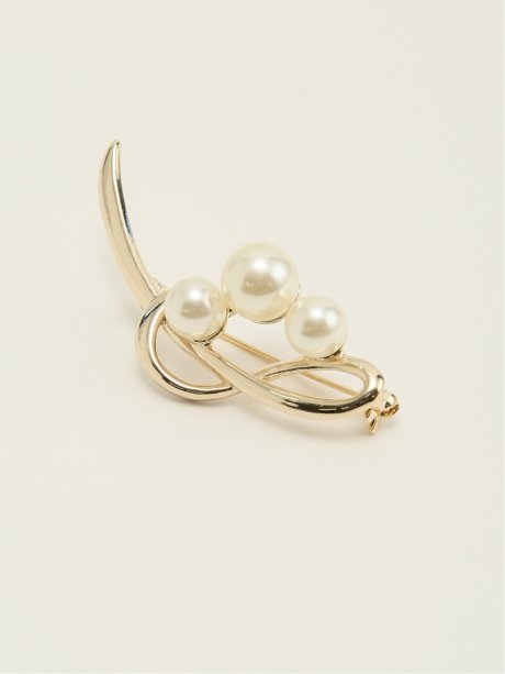 パールモチーフ ブローチ
