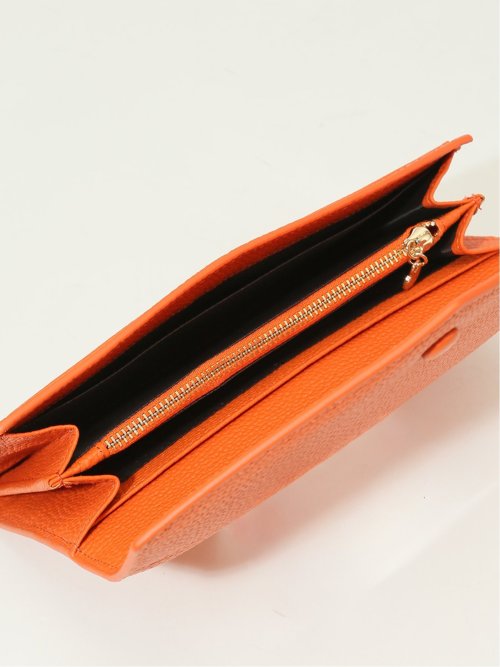 牛革 くるみボタン 長財布