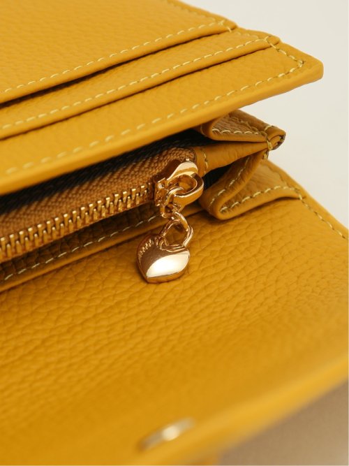 牛革 くるみボタン 長財布