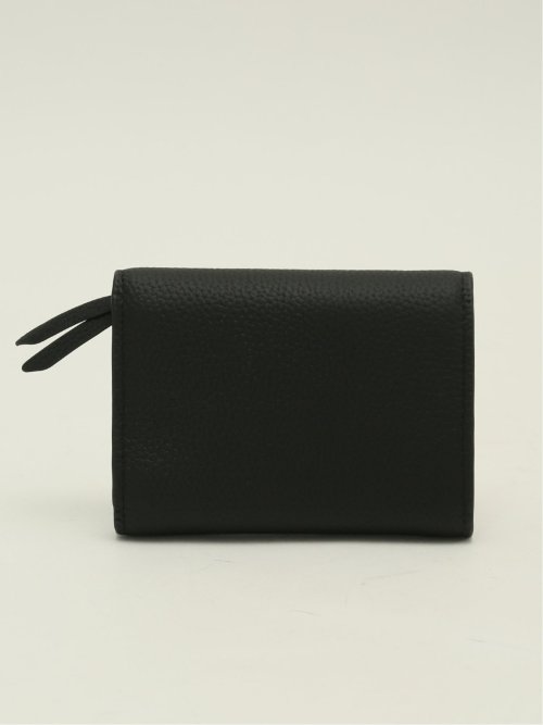 牛革 くるみボタン三つ折り 財布