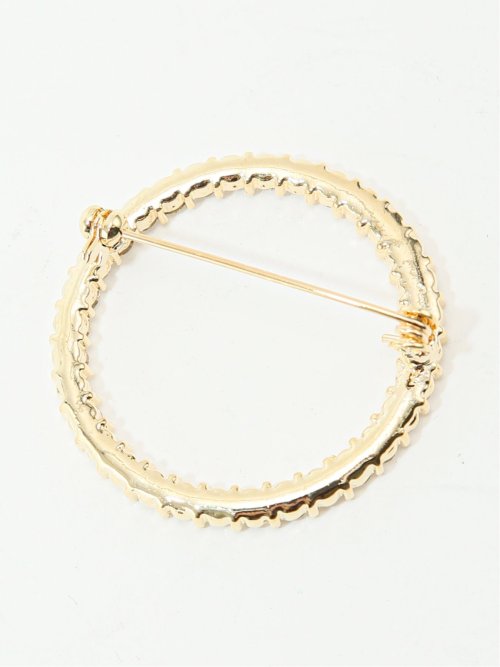 ラインストーン ブローチ