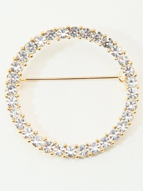 ラインストーン ブローチ