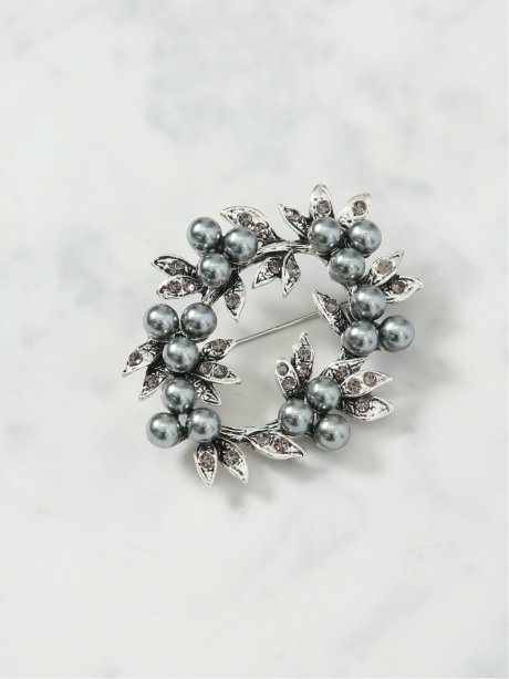 ブラックパール ブローチ