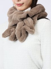 シャーリング フリルマフラー